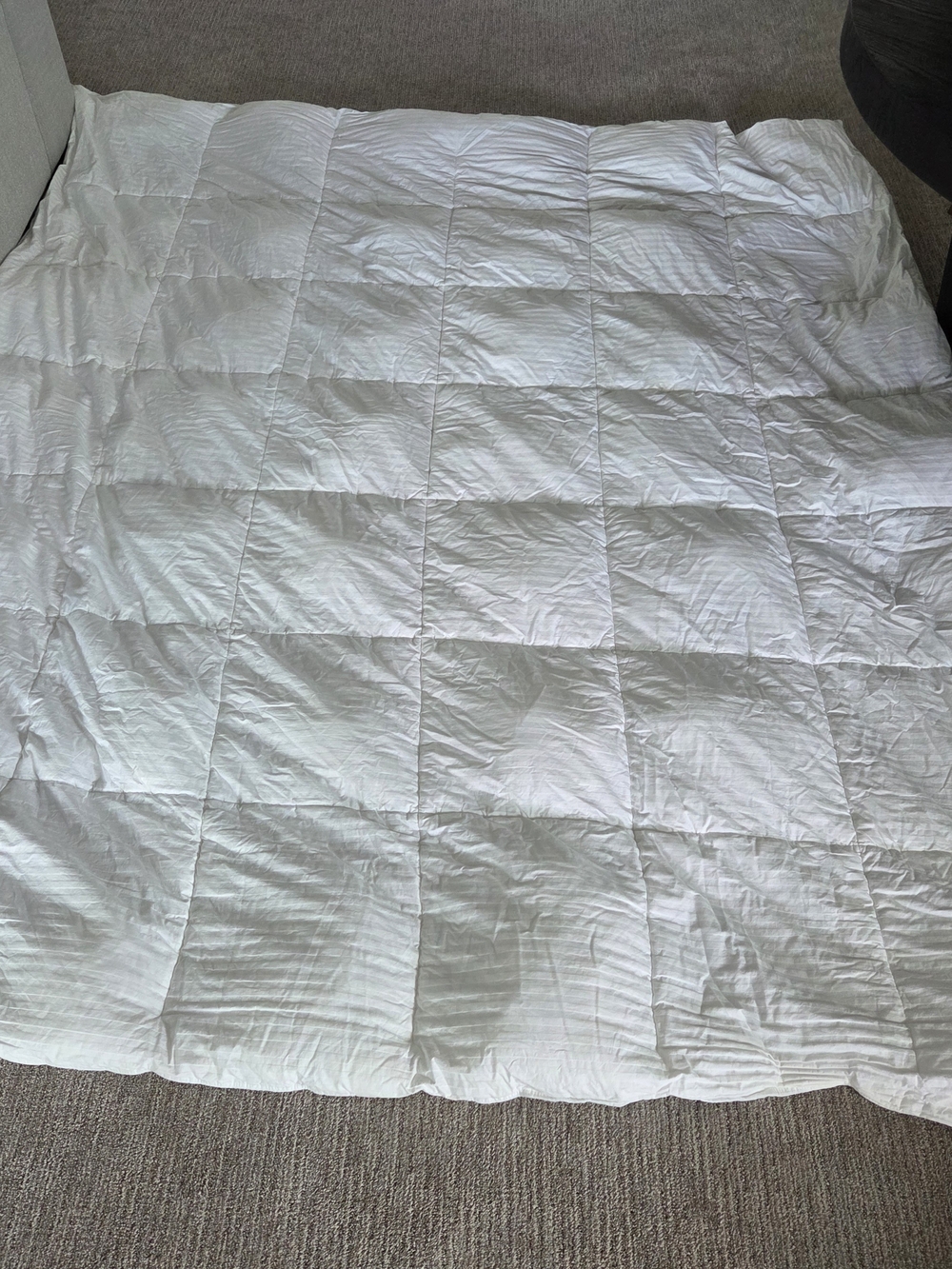 Pottery Barn King Duvet Insert - White 100% Cotton Shell Polyester Fill DOWN ALT